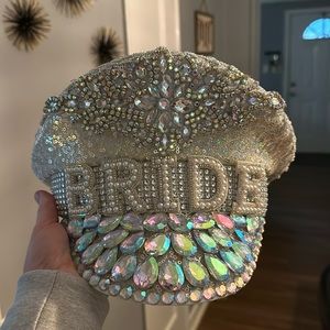 Bedazzled Bride Hat